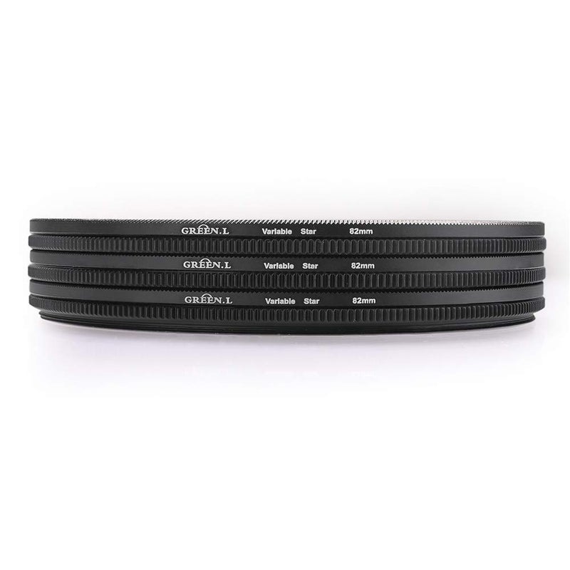 GREEN.L 82mm Variable Star Filter 468 Cross Screen Starburst - Rotatable Star Filter Kit with 3 Filters for Portraits Cityscapes Lights - Includes Pouch & Cloth - Image 4